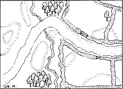 Map of the battlefield